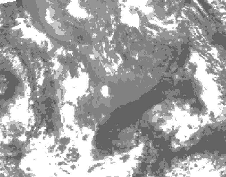 GDPS total cloud 132 hour forecast chart for Canada based on 2026/10/31 0000Z data