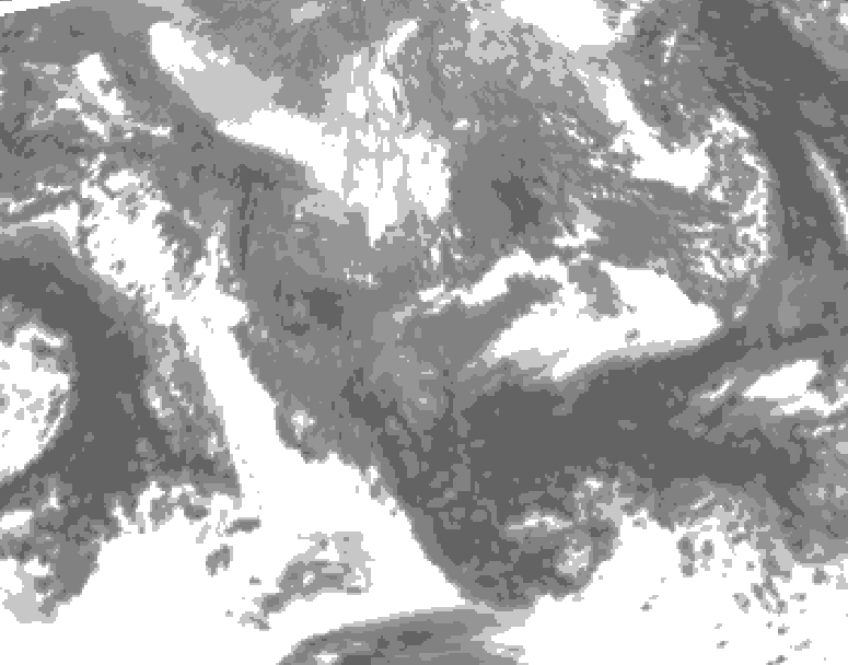 GDPS total cloud 186 hour forecast chart for Canada based on 2026/10/31 0000Z data