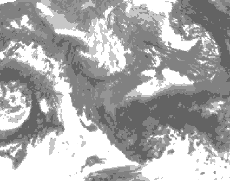 GDPS total cloud 192 hour forecast chart for Canada based on 2026/10/31 0000Z data