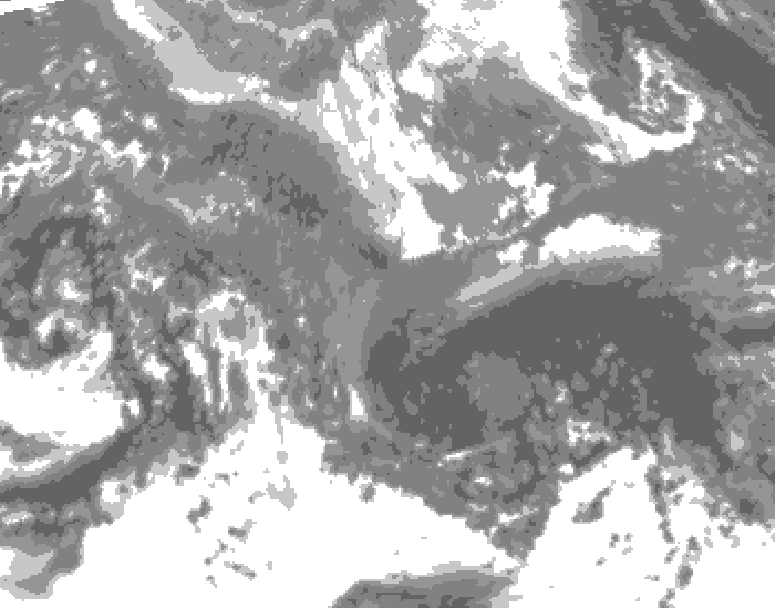GDPS total cloud 204 hour forecast chart for Canada based on 2026/10/31 0000Z data