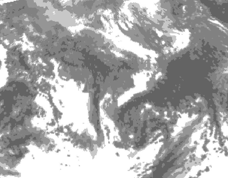 GDPS total cloud 228 hour forecast chart for Canada based on 2026/10/31 0000Z data