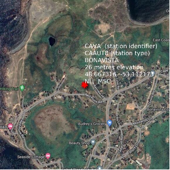 map at zoomlvl 1x1 kilometres for BONAVISTA