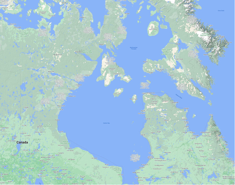 Basemap for Nunavut