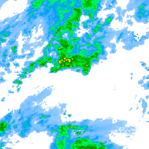 Weather radar data valid at 2025/04/26 03:06 UTC