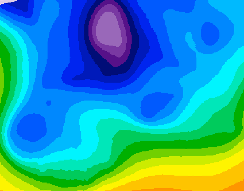 GDPS 500 millibar geopotential height 066 hour forecast chart for Canada based on 2026/02/15 0000Z data