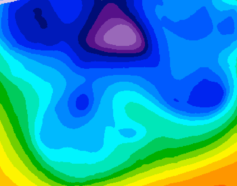 GDPS 500 millibar geopotential height 120 hour forecast chart for Canada based on 2026/02/15 0000Z data