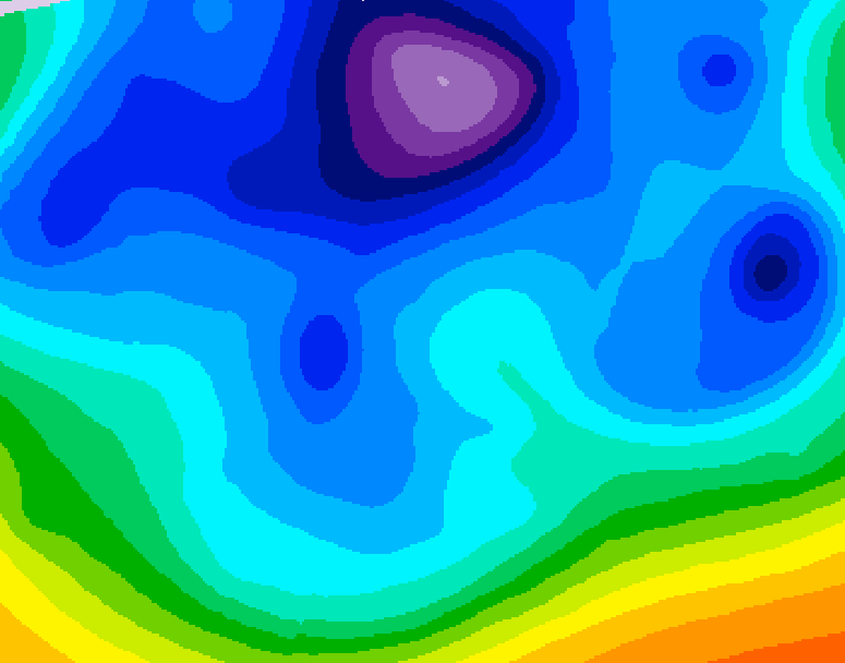 GDPS 500 millibar geopotential height 138 hour forecast chart for Canada based on 2026/02/15 0000Z data