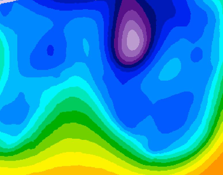 GDPS 500 millibar geopotential height 210 hour forecast chart for Canada based on 2026/02/15 0000Z data