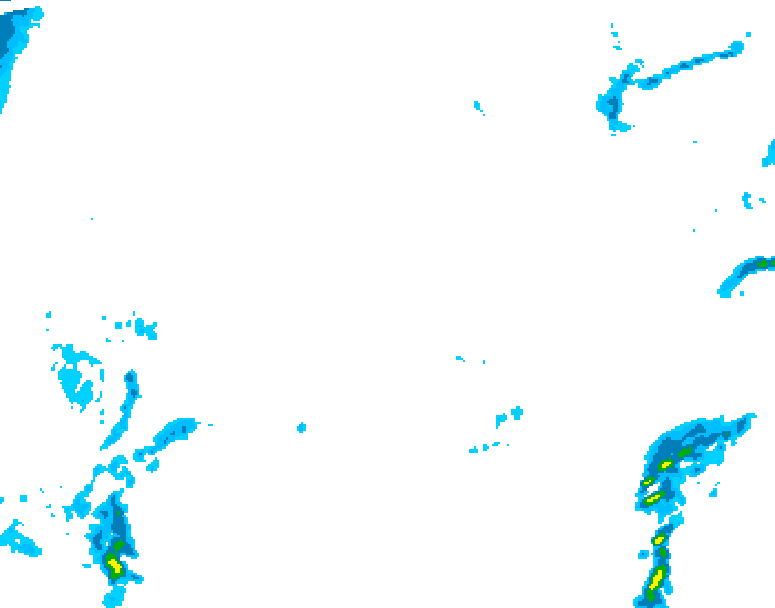 GDPS precipitation 042 hour forecast chart for Canada based on 2026/02/15 0000Z data