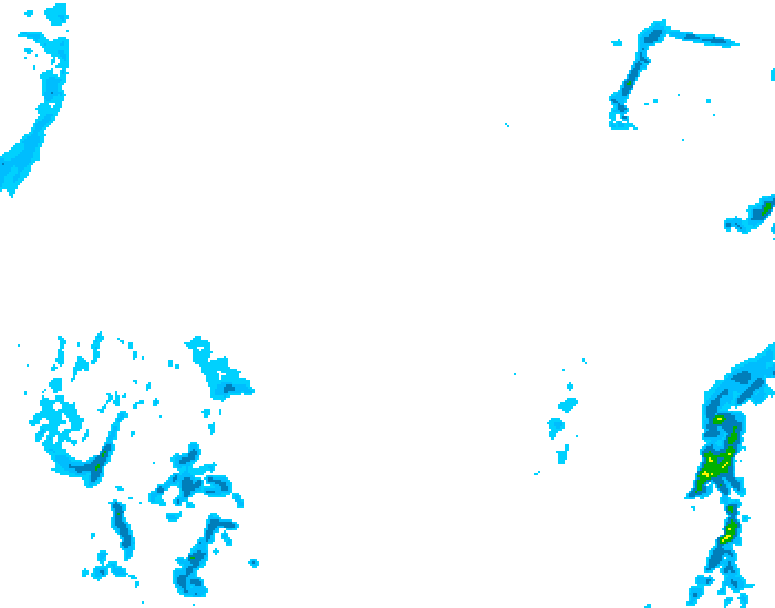 GDPS precipitation 054 hour forecast chart for Canada based on 2026/02/15 0000Z data