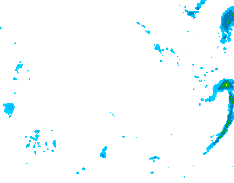 GDPS precipitation 114 hour forecast chart for Canada based on 2026/02/15 0000Z data