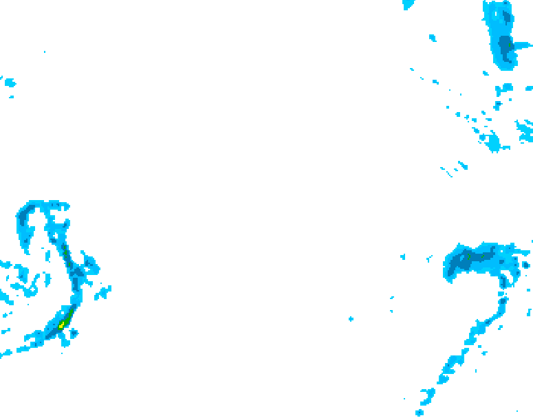 GDPS precipitation 180 hour forecast chart for Canada based on 2026/02/15 0000Z data
