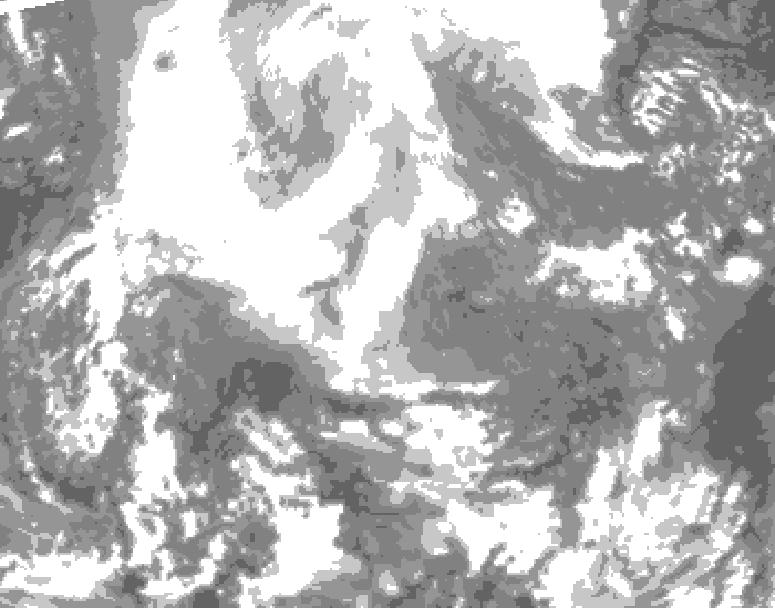 GDPS total cloud 060 hour forecast chart for Canada based on 2026/02/15 0000Z data