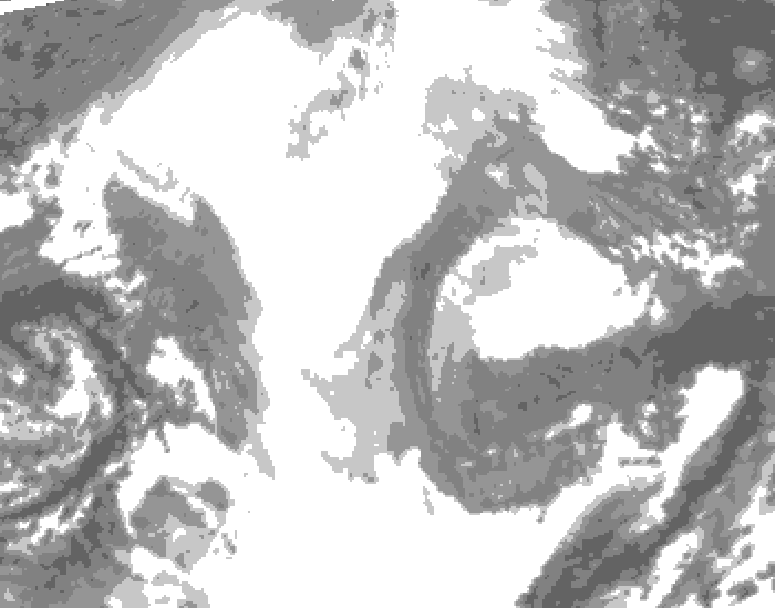GDPS total cloud 186 hour forecast chart for Canada based on 2026/02/15 0000Z data