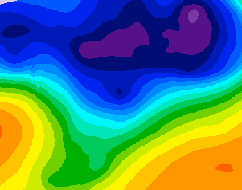 GDPS 500 millibar geopotential height 060 hour forecast chart for Canada based on 2026/03/04 1200Z data