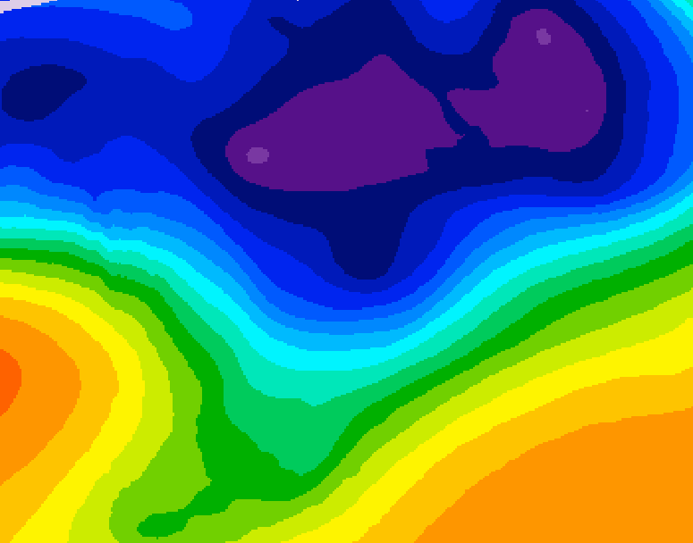 GDPS 500 millibar geopotential height 066 hour forecast chart for Canada based on 2026/03/04 1200Z data