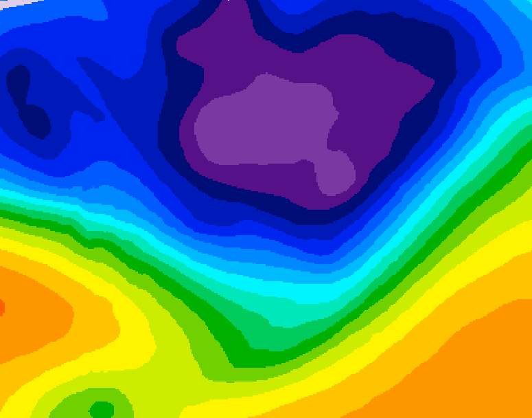 GDPS 500 millibar geopotential height 084 hour forecast chart for Canada based on 2026/03/04 1200Z data