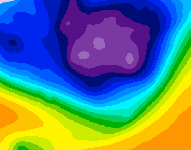 GDPS 500 millibar geopotential height 096 hour forecast chart for Canada based on 2026/03/04 1200Z data