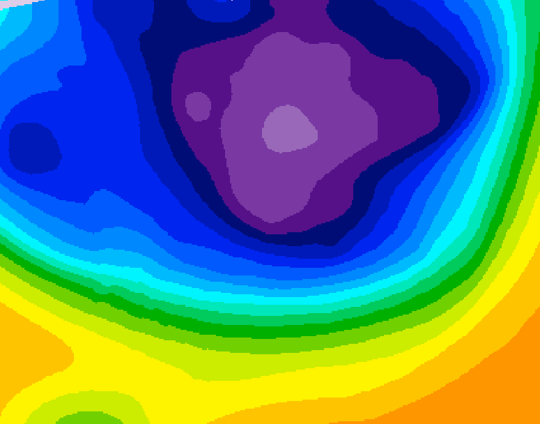 GDPS 500 millibar geopotential height 114 hour forecast chart for Canada based on 2026/03/04 1200Z data