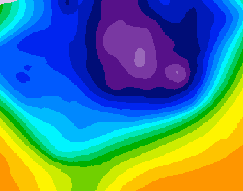 GDPS 500 millibar geopotential height 150 hour forecast chart for Canada based on 2026/03/04 1200Z data