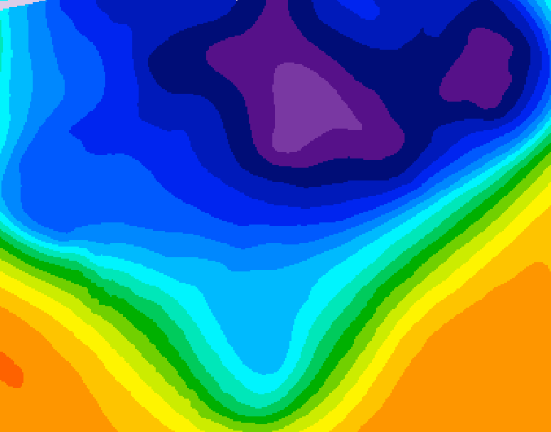 GDPS 500 millibar geopotential height 180 hour forecast chart for Canada based on 2026/03/04 1200Z data