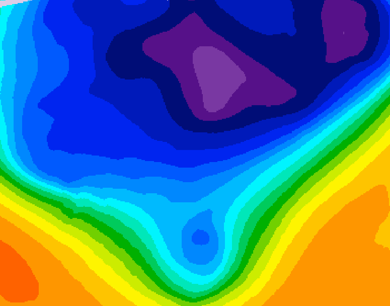 GDPS 500 millibar geopotential height 186 hour forecast chart for Canada based on 2026/03/04 1200Z data