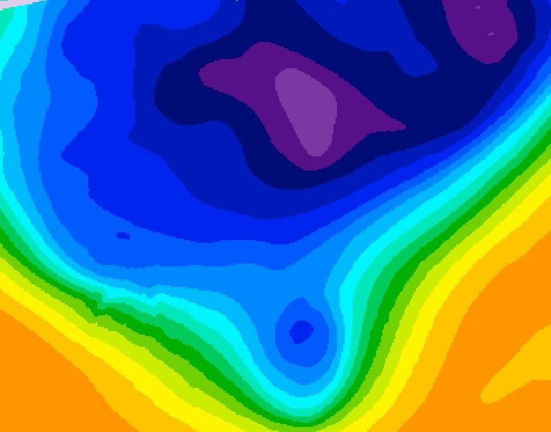 GDPS 500 millibar geopotential height 192 hour forecast chart for Canada based on 2026/03/04 1200Z data
