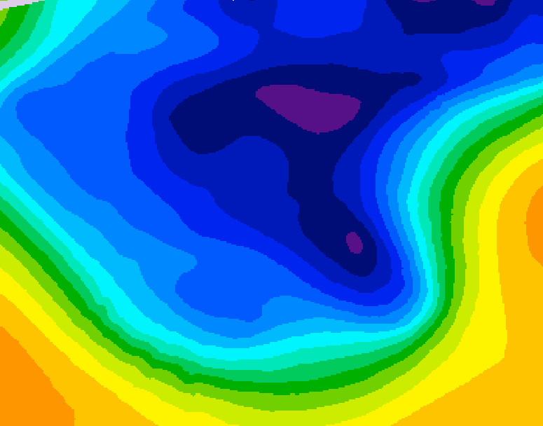 GDPS 500 millibar geopotential height 216 hour forecast chart for Canada based on 2026/03/04 1200Z data