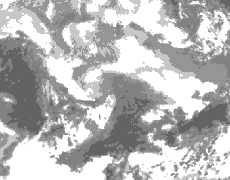 GDPS total cloud 054 hour forecast chart for Canada based on 2026/03/04 1200Z data