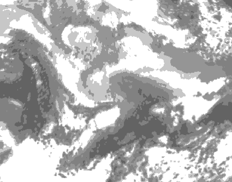 GDPS total cloud 060 hour forecast chart for Canada based on 2026/03/04 1200Z data