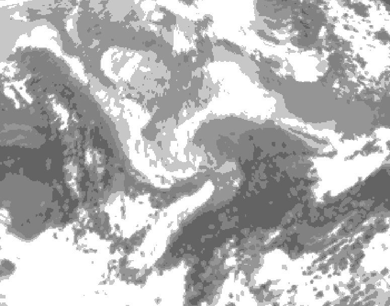 GDPS total cloud 066 hour forecast chart for Canada based on 2026/03/04 1200Z data