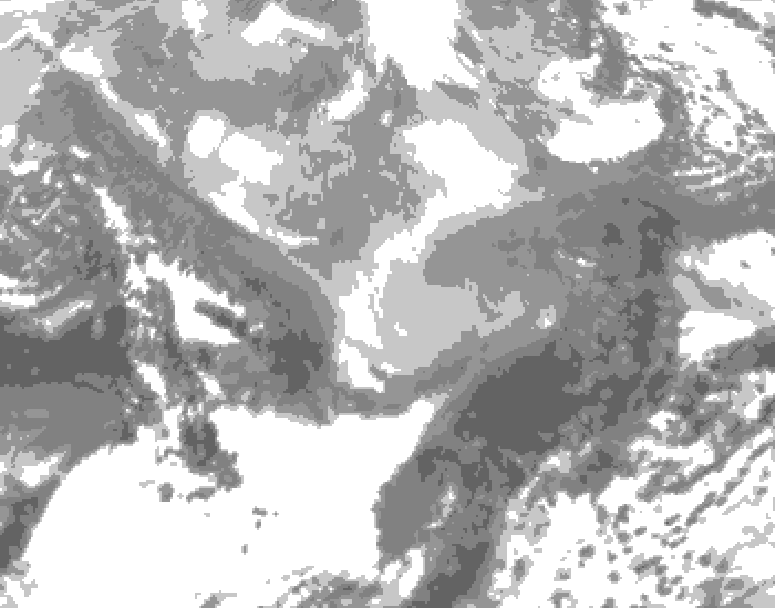 GDPS total cloud 078 hour forecast chart for Canada based on 2026/03/04 1200Z data