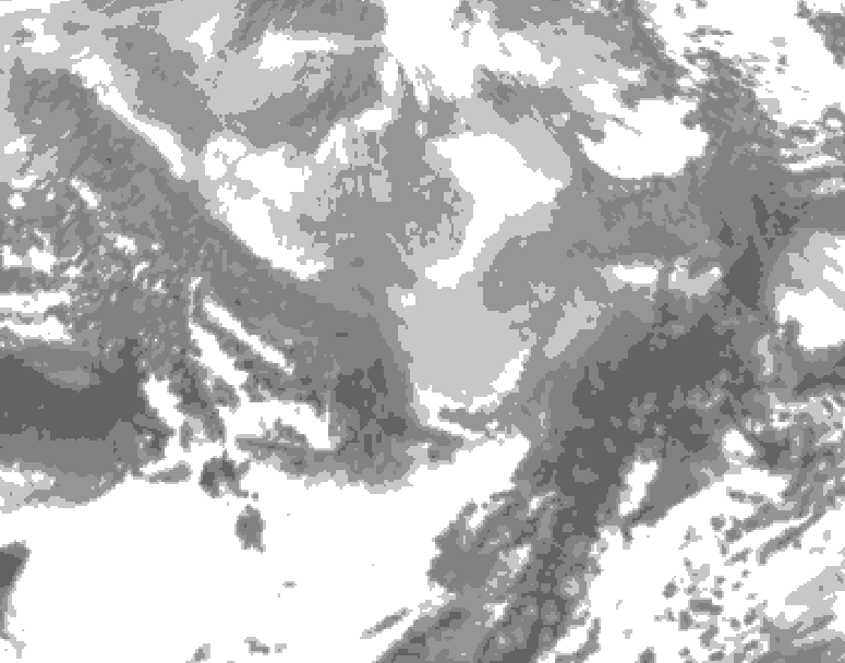 GDPS total cloud 084 hour forecast chart for Canada based on 2026/03/04 1200Z data