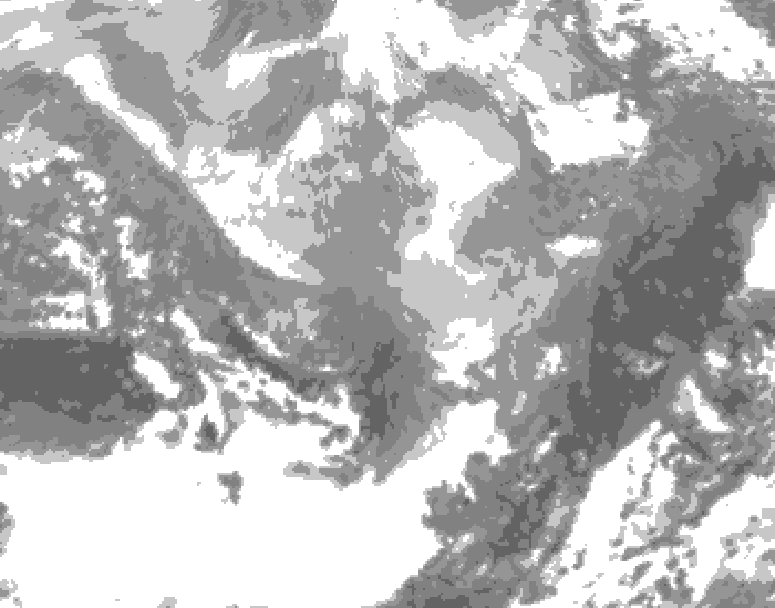 GDPS total cloud 090 hour forecast chart for Canada based on 2026/03/04 1200Z data