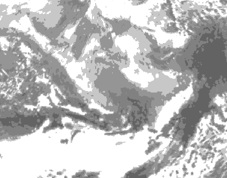GDPS total cloud 102 hour forecast chart for Canada based on 2026/03/04 1200Z data