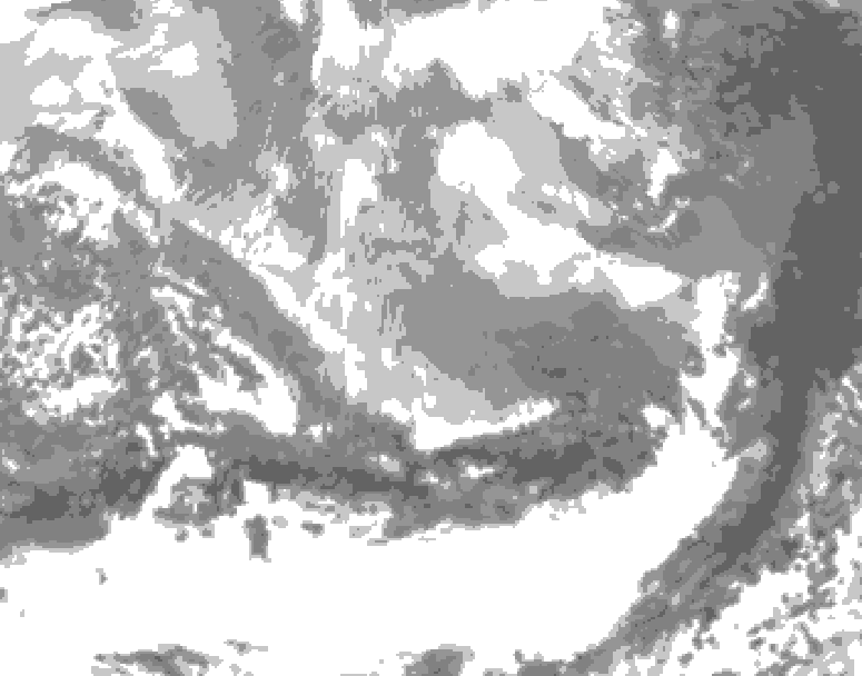 GDPS total cloud 114 hour forecast chart for Canada based on 2026/03/04 1200Z data