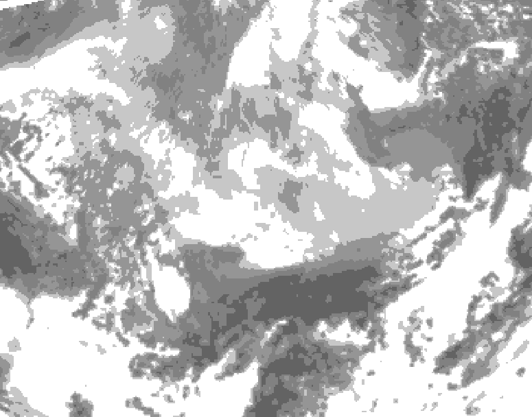 GDPS total cloud 156 hour forecast chart for Canada based on 2026/03/04 1200Z data