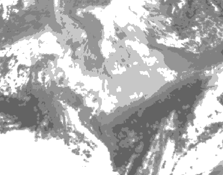 GDPS total cloud 180 hour forecast chart for Canada based on 2026/03/04 1200Z data