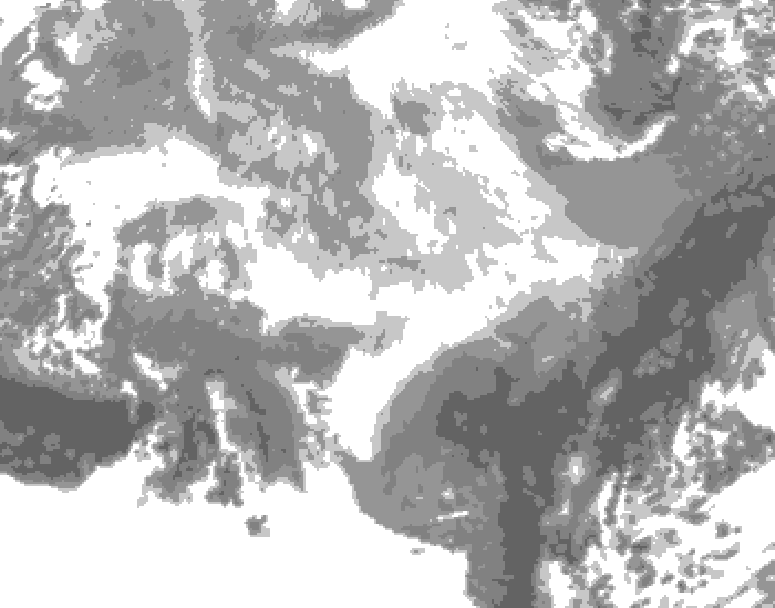 GDPS total cloud 192 hour forecast chart for Canada based on 2026/03/04 1200Z data