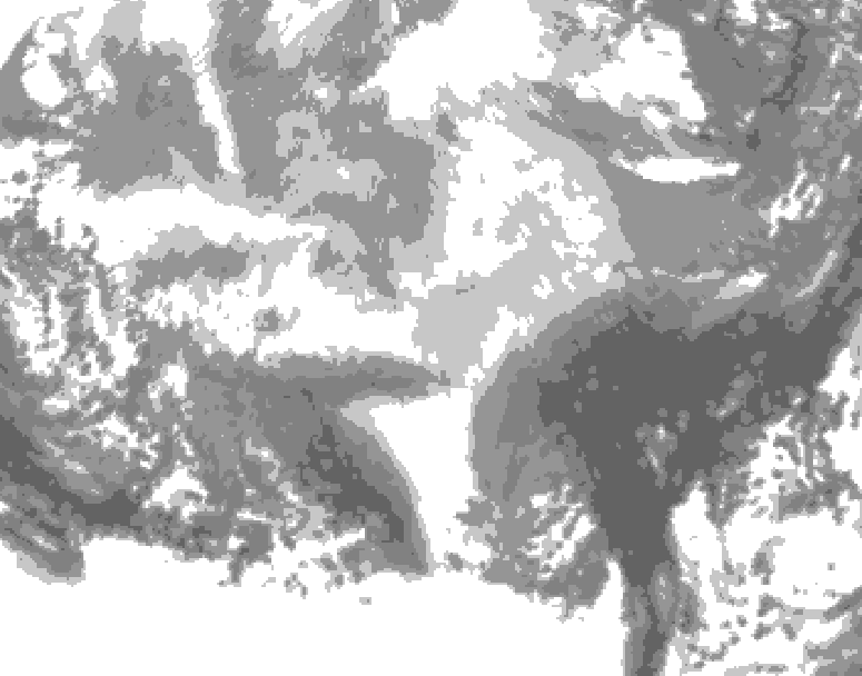 GDPS total cloud 204 hour forecast chart for Canada based on 2026/03/04 1200Z data