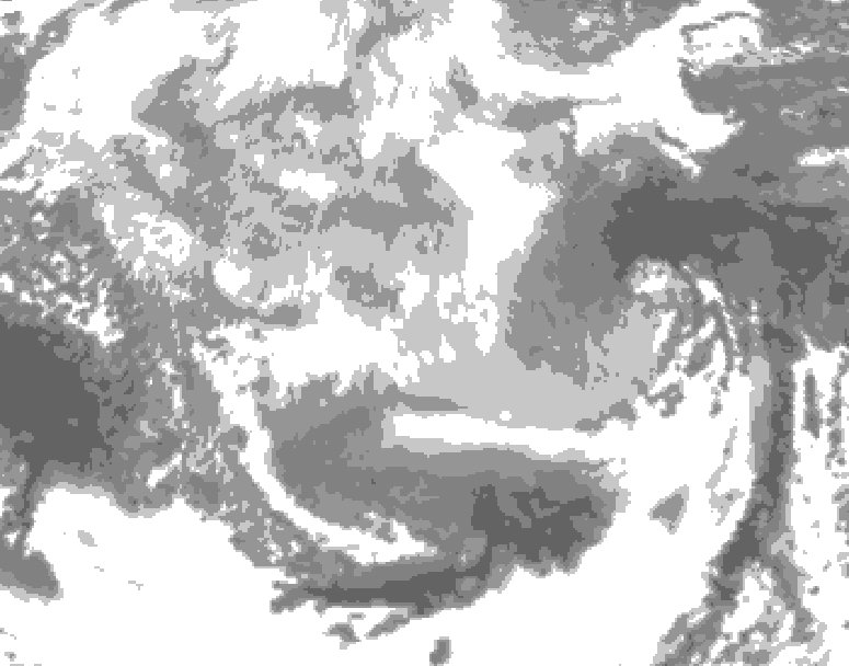 GDPS total cloud 228 hour forecast chart for Canada based on 2026/03/04 1200Z data
