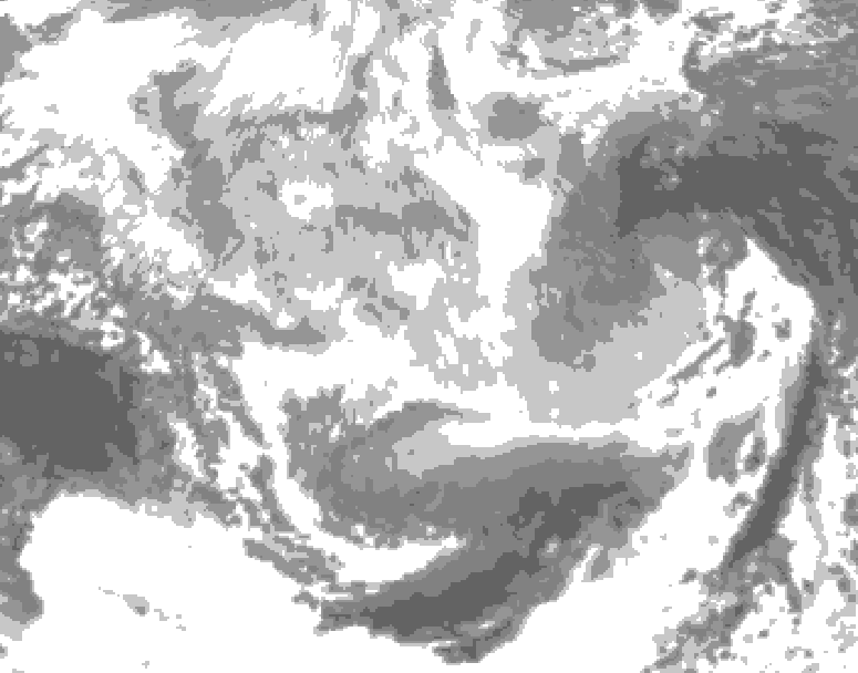 GDPS total cloud 234 hour forecast chart for Canada based on 2026/03/04 1200Z data