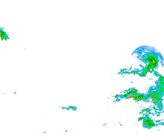 Weather radar data valid at 2026/07/18 13:36 UTC
