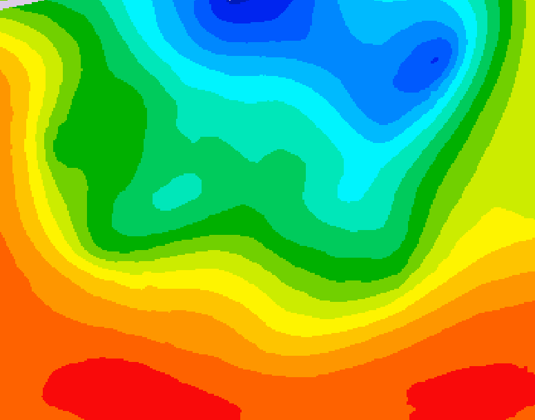 GDPS 500 millibar geopotential height 096 hour forecast chart for Canada based on 2026/09/06 1200Z data