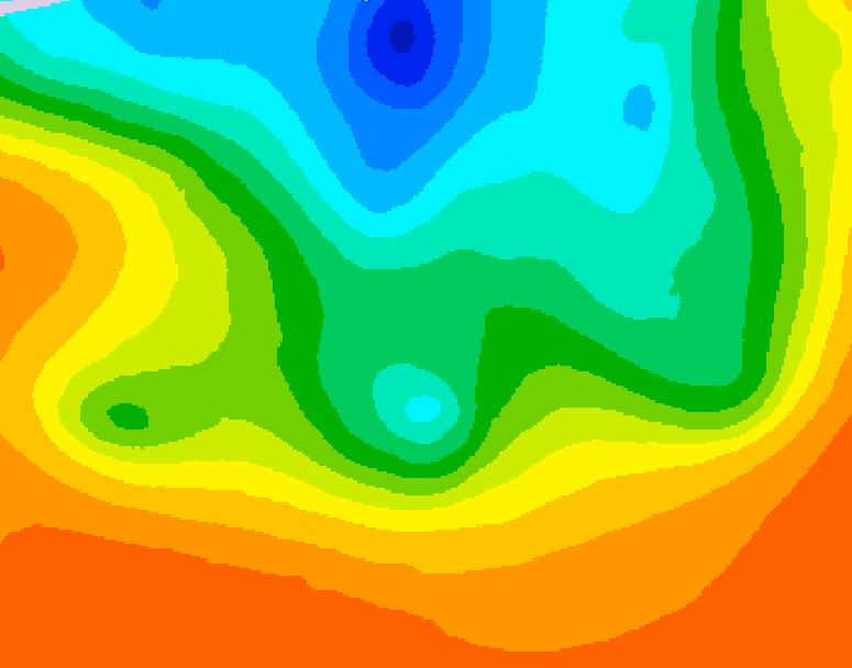 GDPS 500 millibar geopotential height 132 hour forecast chart for Canada based on 2026/09/06 1200Z data