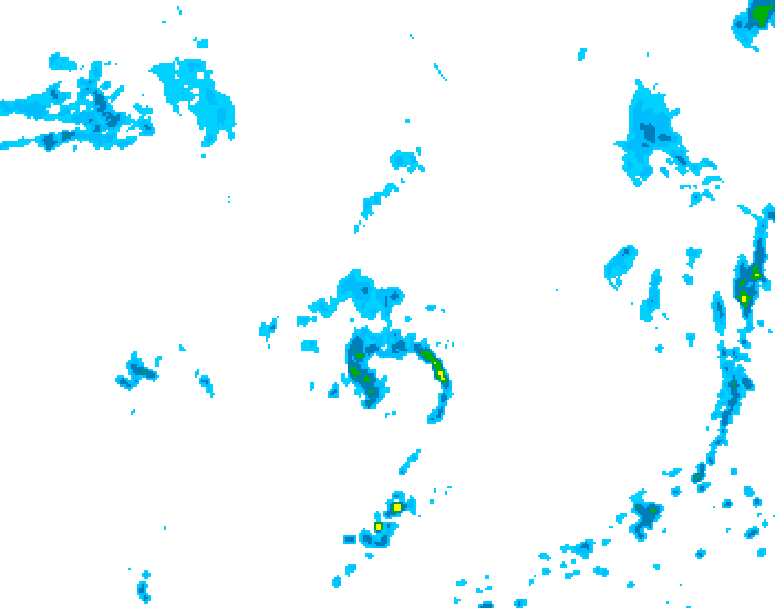GDPS precipitation 132 hour forecast chart for Canada based on 2026/09/06 1200Z data