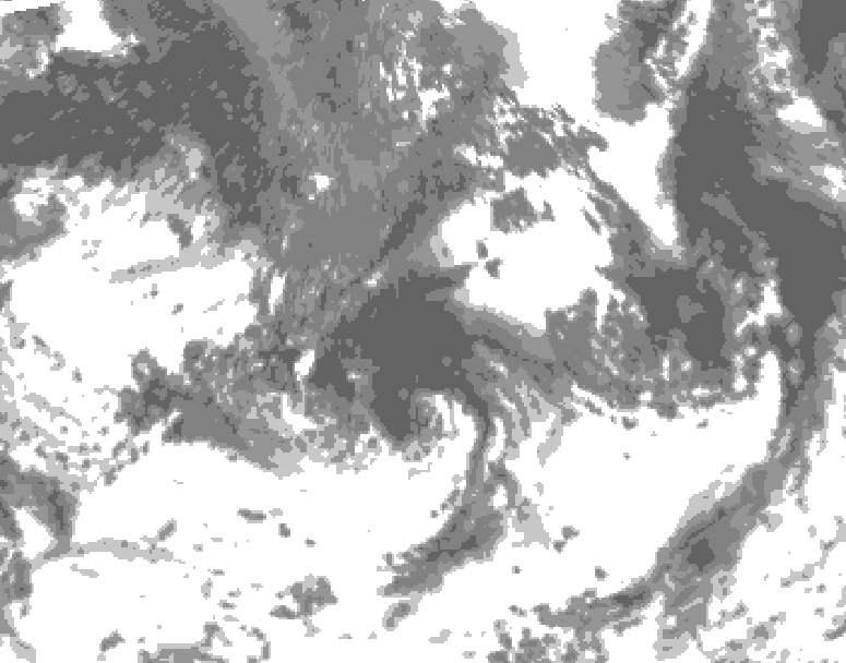 GDPS total cloud 132 hour forecast chart for Canada based on 2026/09/06 1200Z data