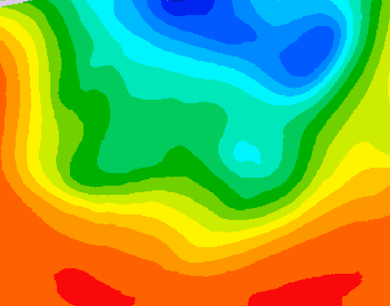GDPS 500 millibar geopotential height 048 hour forecast chart for Canada based on 2026/09/08 1200Z data