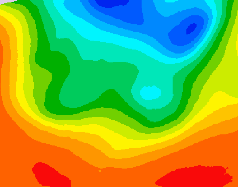 GDPS 500 millibar geopotential height 024 hour forecast chart for Canada based on 2026/09/09 1200Z data