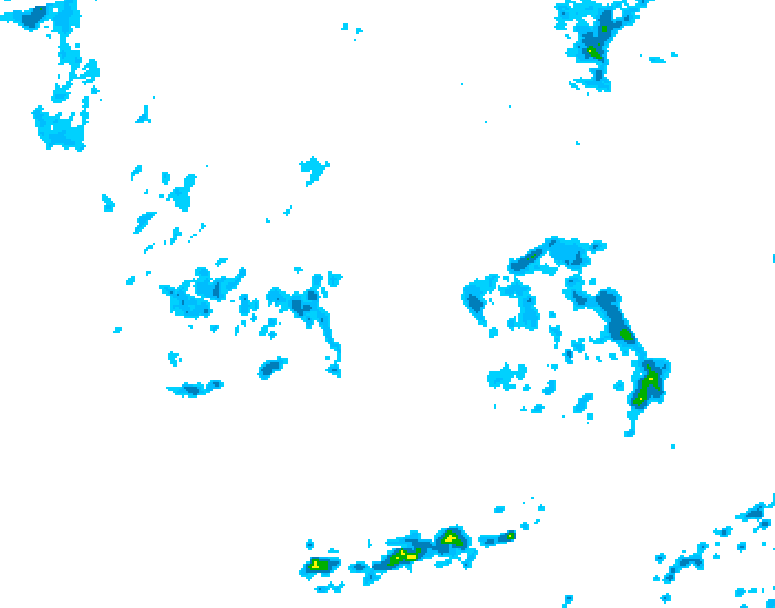 GDPS precipitation 024 hour forecast chart for Canada based on 2026/09/09 1200Z data